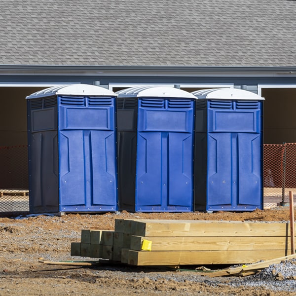 what is the expected delivery and pickup timeframe for the porta potties in Squaw Grove Illinois